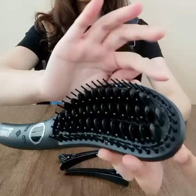 Amazon.com : Hair Straightener Brush, Ceramic Ionic Straightening
